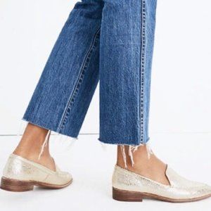 Madewell The Frances Loafer in Crackle Metallic